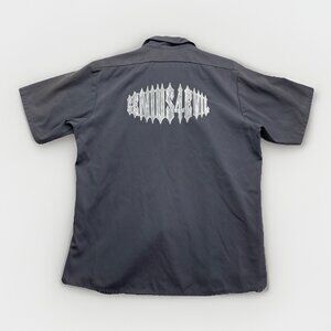 Style Master Mens Genius For Evil Shirt Size XL Grey Graphic Y2K Punk Grunge